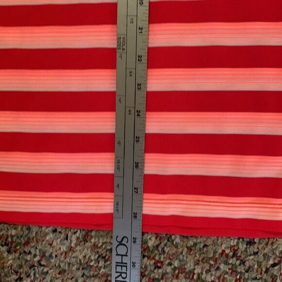 Nike Golf NWOTs Dri-Fit Red Pink White Striped Performance SS Polo Shirt Size M - Picture 13 of 13
